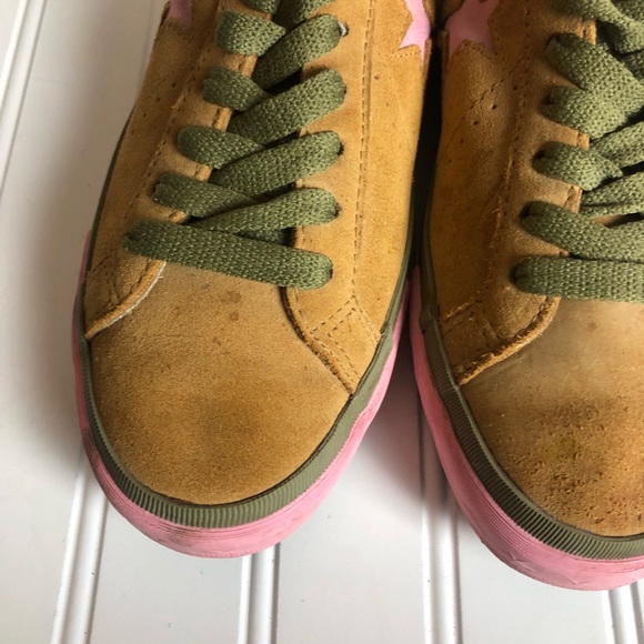 Converse One Star Camel, Pink, and Green Sneakers - Picture 4 of 10